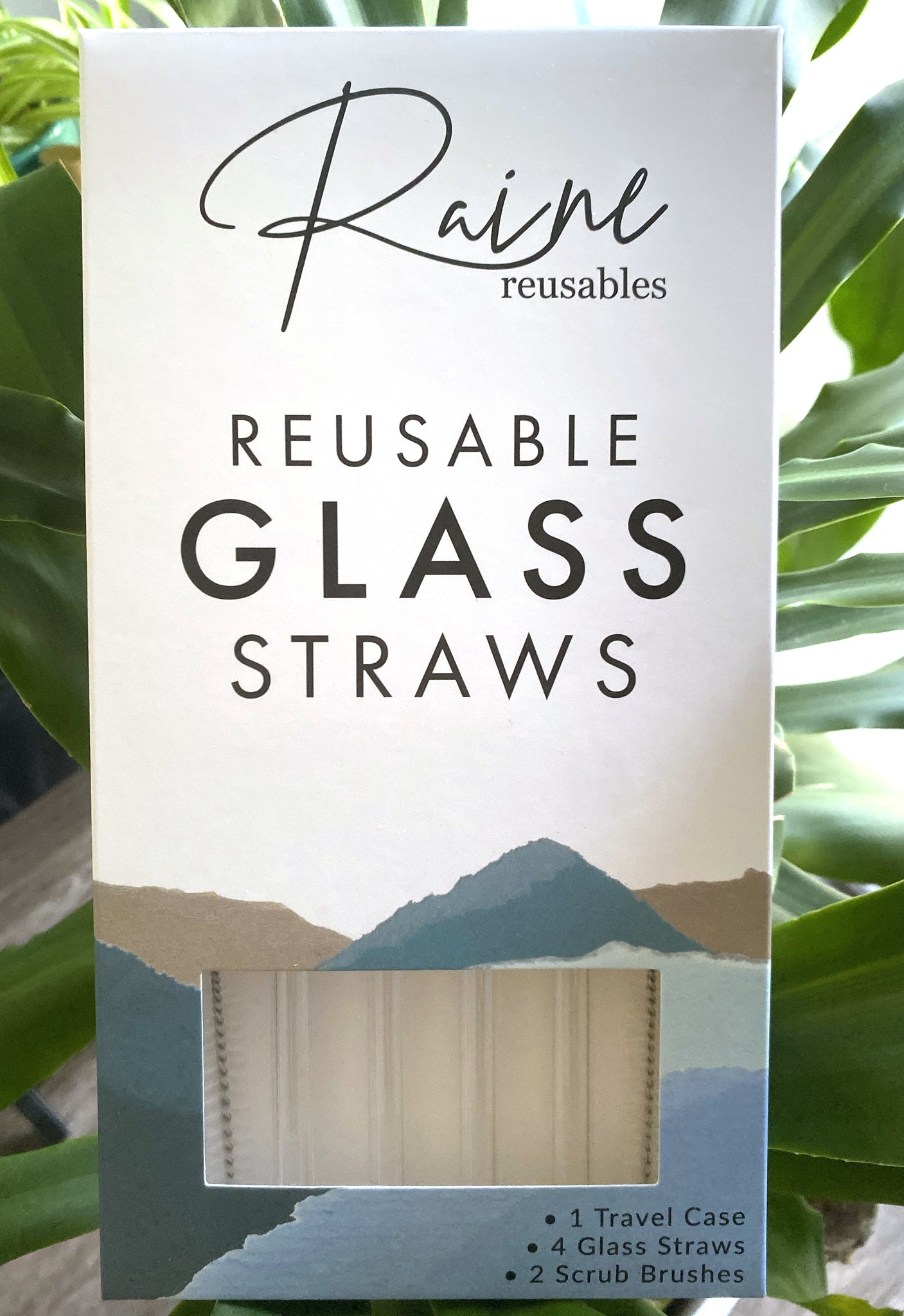 Clear Reusable Glass Straws